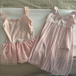 Pink Sleeveless Dresses with Embellishments